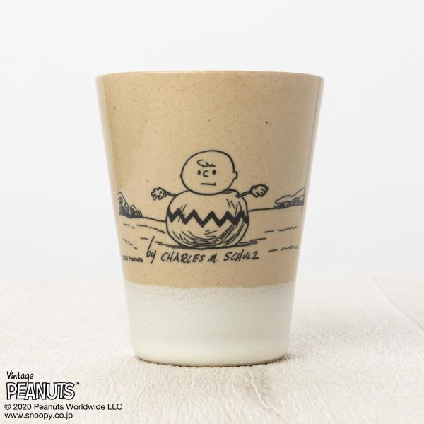 Mashico x Peanuts 史努比70年代益子燒茶杯【70週年】(兩款) 