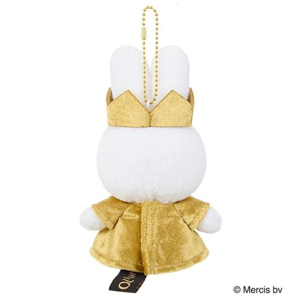 Miffy 70週年限定 Gold Princess 金色皇冠米菲吊飾 