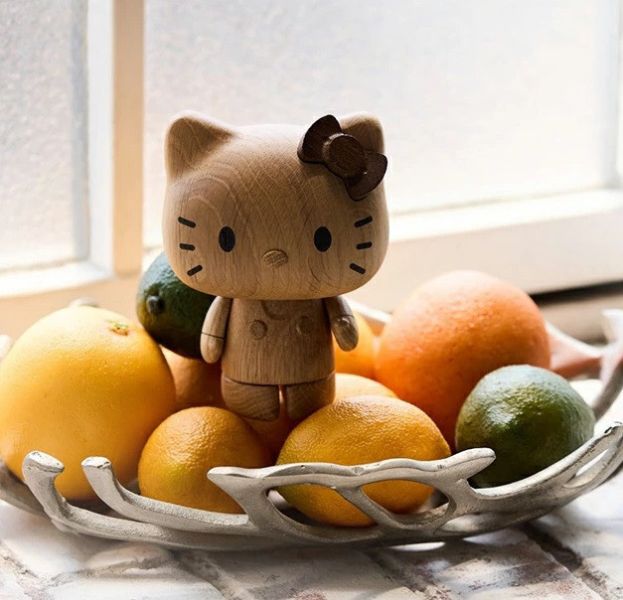 Boyhood Hello Kitty造型橡木擺飾 