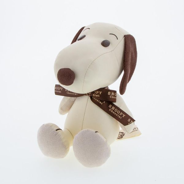 Snoopy Chocolat蝴蝶結皮革玩偶 