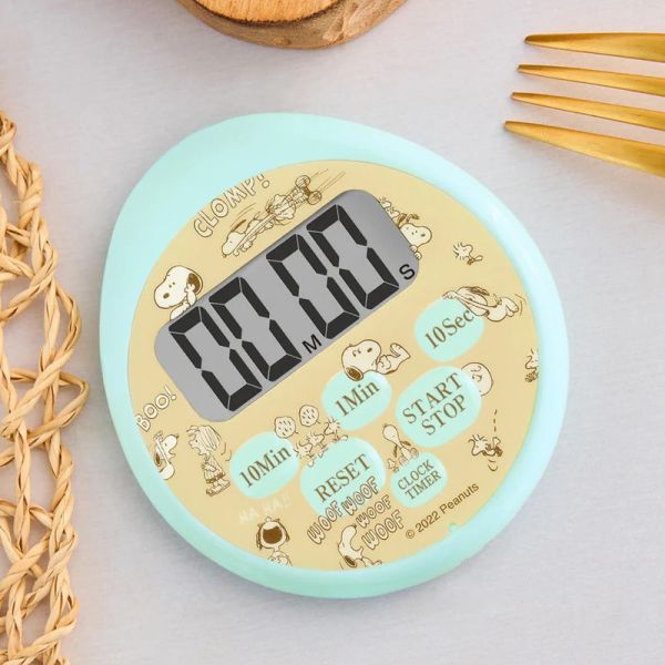 PEANUTS 史努比防水橢圓電子計時器 