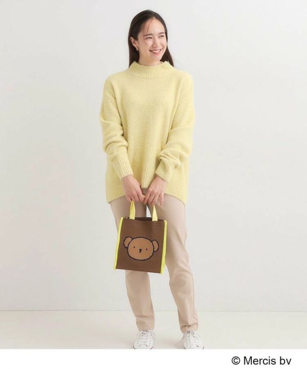 米菲Boris 復古雙面圖案針織提袋 