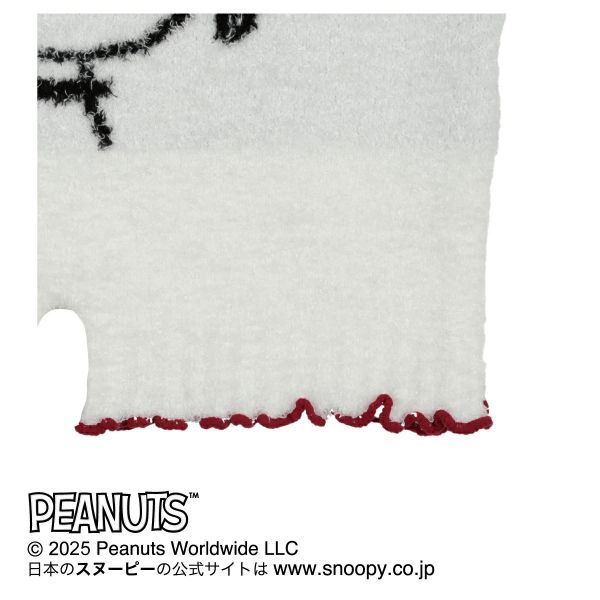 史努比居家保暖毛絨短褲 