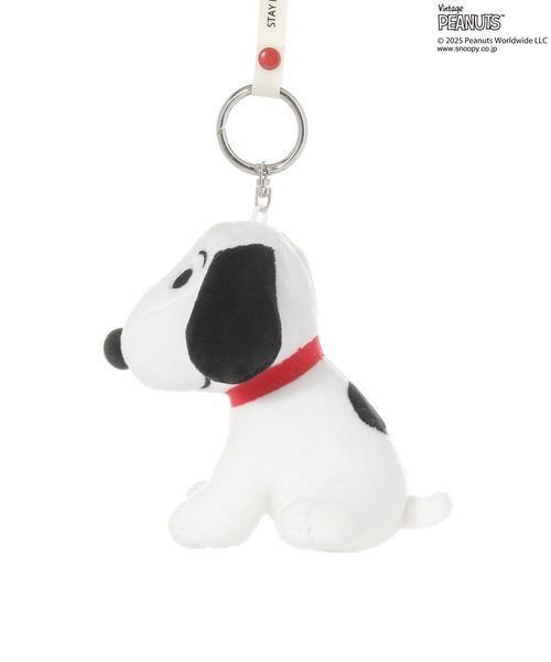 Snoopy 坐姿復古絨毛吊飾 