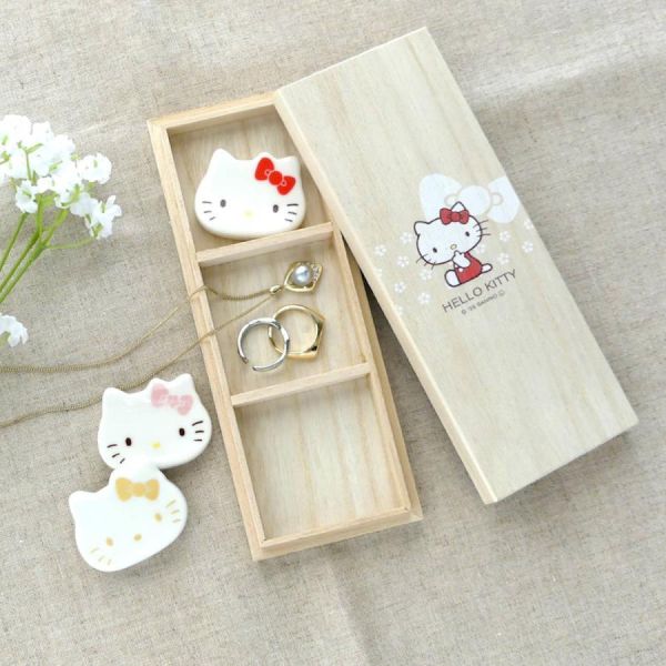 Hello Kitty 木盒箸置三入組 