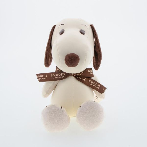 Snoopy Chocolat蝴蝶結皮革玩偶 
