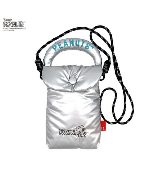 Rootote JoeCool/史努比蹋客刺繡鋪棉手機斜背包 