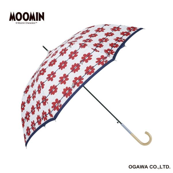 Line Drops Moomin 滿版小不點紅花晴雨兼用長傘 