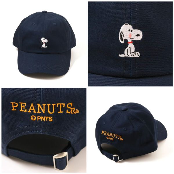 Peanuts cafe 史努比吐舌刺繡棒球帽 