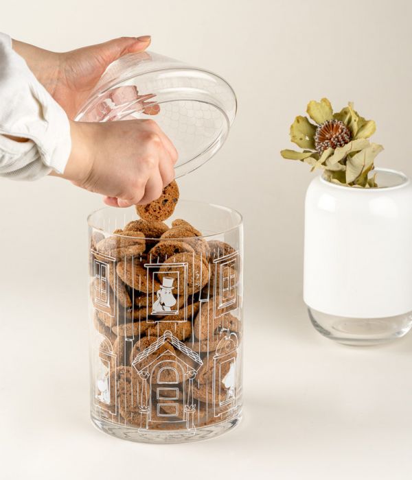 muurla X Moomin 姆明之家造型玻璃罐/零食罐/收納罐 