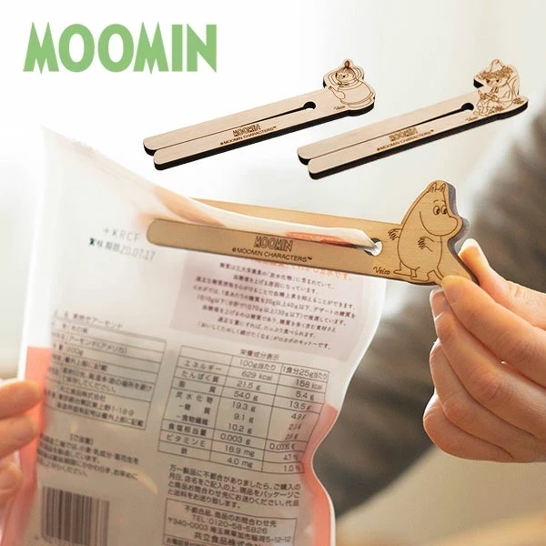 MOOMIN家族 木製封口夾 (四款) 