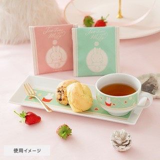 Flower miffy 米菲草莓派對燙金陶瓷長盤 