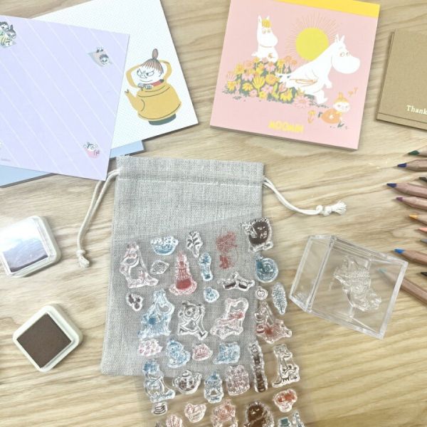 Moomin 透明矽膠印章DIY貼紙 