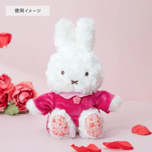 Flower Miffy 數量限定 蓬鬆玫瑰洋裝毛絨玩偶(S) 