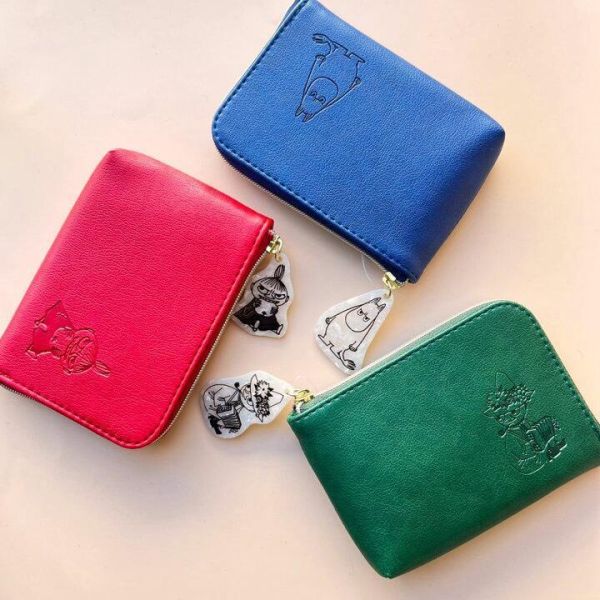 Moomin L型皮革短夾 