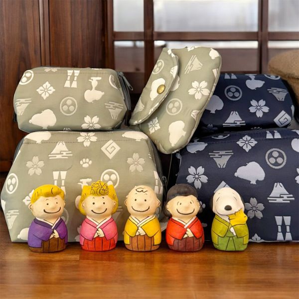 Snoopy茶屋 史努比&朋友和服張子擺設 