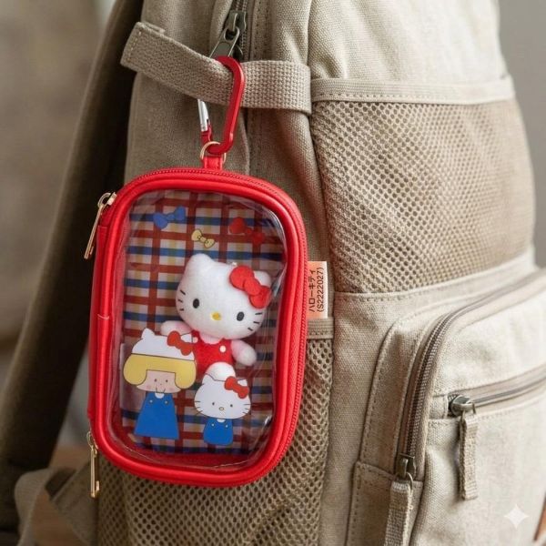 Hello Kitty × mizutama 聯名透明登山扣收納包 