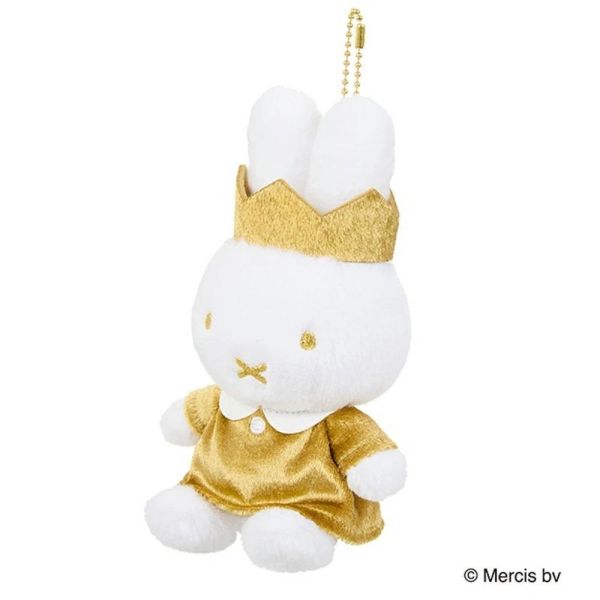 Miffy 70週年限定 Gold Princess 金色皇冠米菲吊飾 