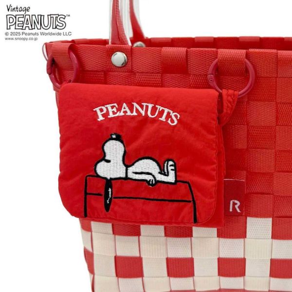 Peanuts × ROOTOTE 「baby roo」系列 編織托特包 