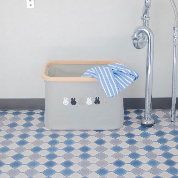 Miffy米菲 防水收納竹籃 