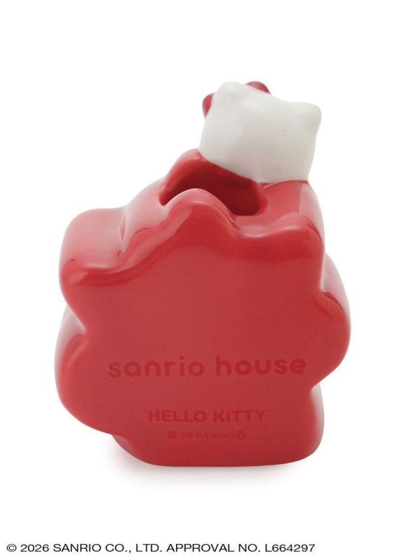 sanrio house kitty蝴蝶結堆疊陶瓷牙刷架 