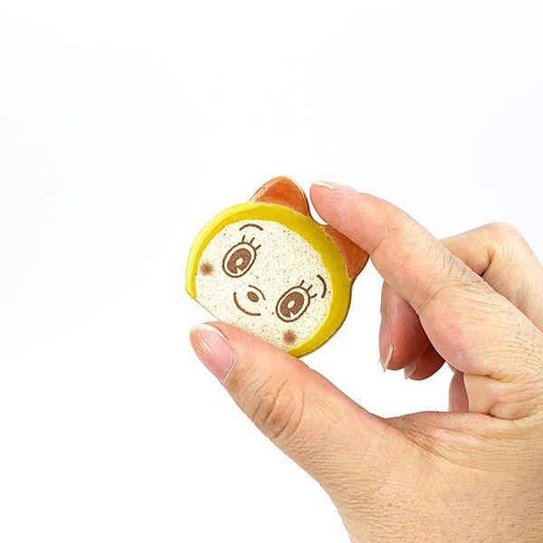 金正陶器 哆啦A夢 哆啦美 大臉陶瓷筷架 