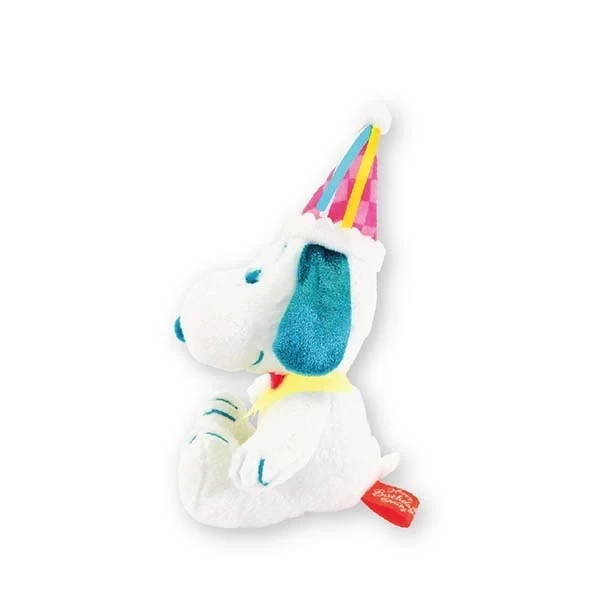史努比生日藍耳玩偶 