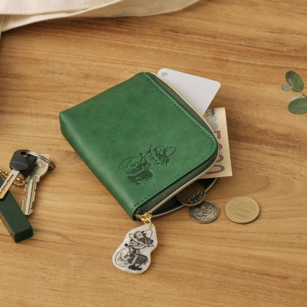 Moomin L型皮革短夾 