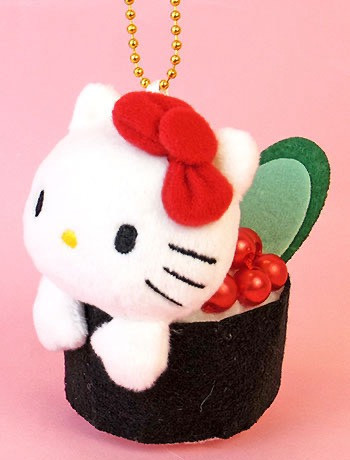 Sanrio Kitty 壽司珠鏈玩偶吊飾 