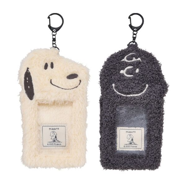 PEANUTS 角色造型毛絨照片/卡片收納吊飾 