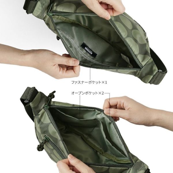 Moomin T2O 阿金滿版圓點刺繡肩包 