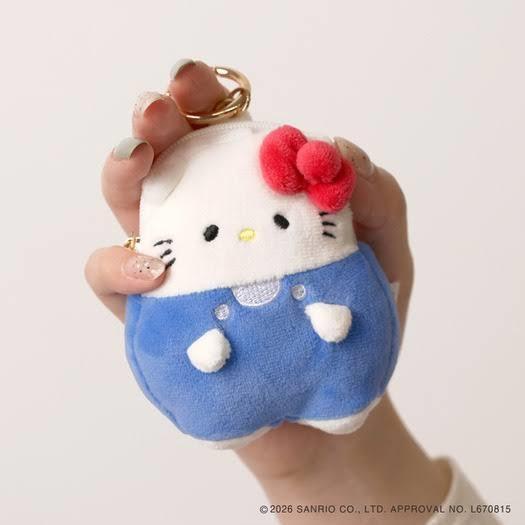 Hello Kitty PUKUMARU 絨毛迷你收納包吊飾 
