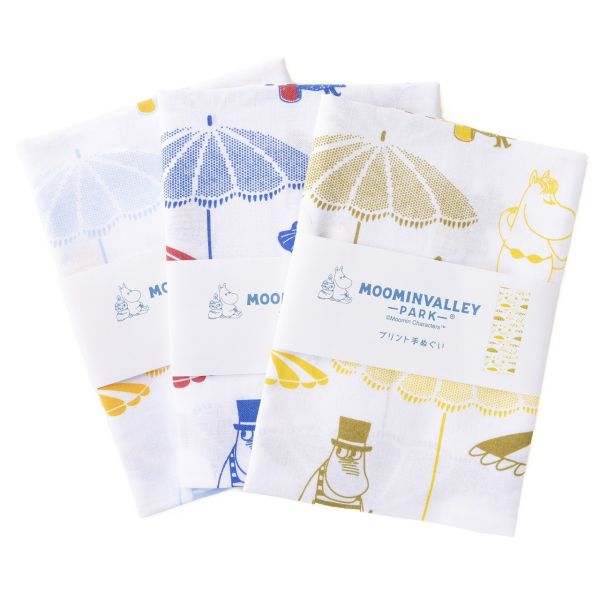 Moomin Park  蔚藍海岸印刷手巾 