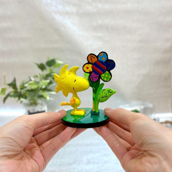 PEANUTS × Romero Britto｜Mini Woodstock Flower 迷你藝術擺飾 