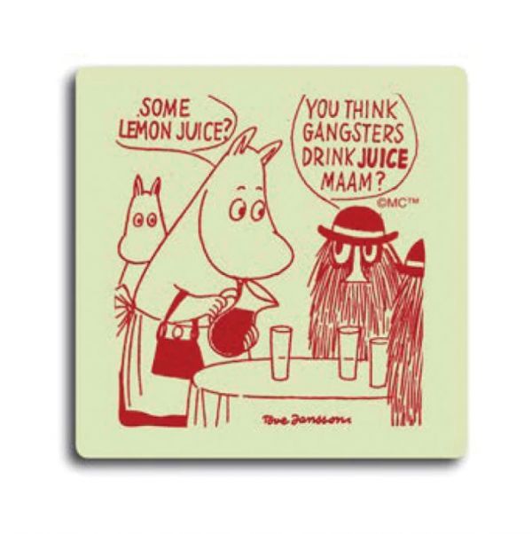 Moomin Opto Design 樺木杯墊 