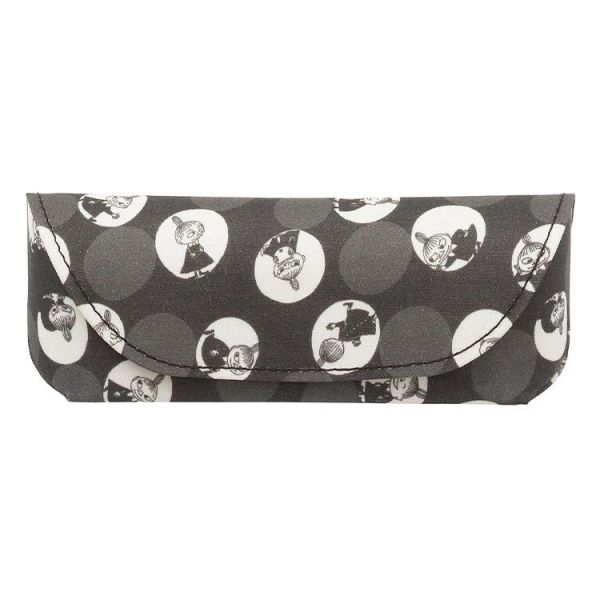 Moomin 春季花卉、圓點 時尚眼鏡盒 