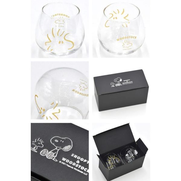 Snoopy & Woodstock 搖搖玻璃杯組 