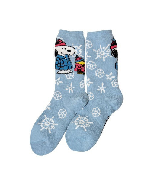 SNOOPY 溫暖絨毛居家襪 