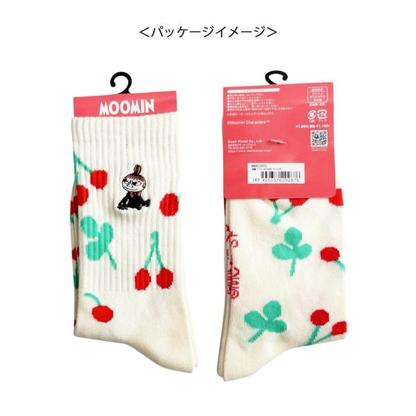 MOOMIN 小美造型中筒襪 