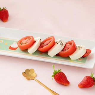 Flower miffy 米菲草莓派對燙金陶瓷長盤 