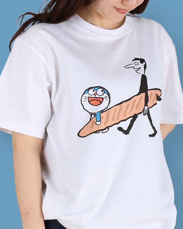 Jean Jullien x 哆啦a夢插畫圓領短T 