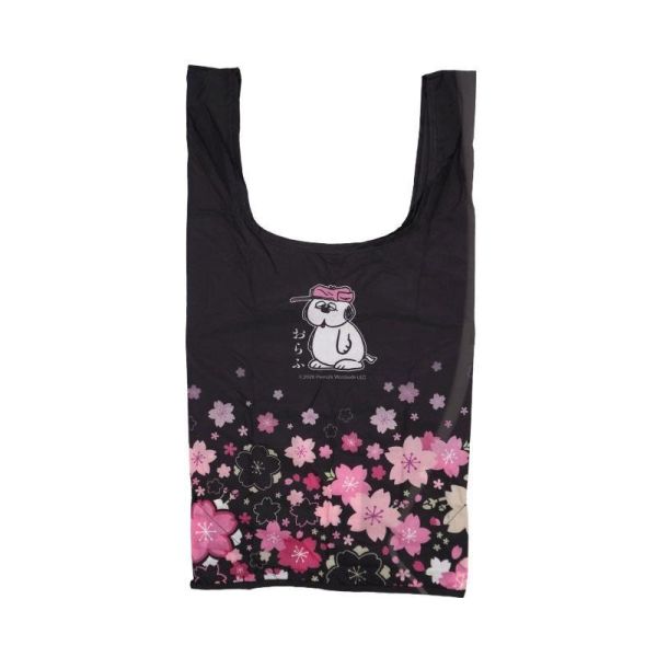 nakajima 歐拉夫櫻花耳毛絨玩偶登山口吊飾環保袋 