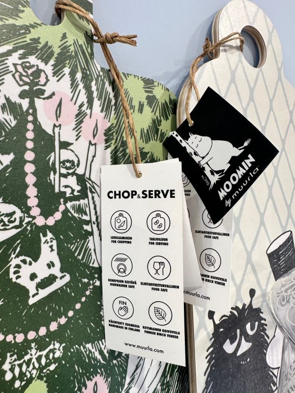 muurla X Moomin 木製長形盛菜盤/砧板 (冒險家) 