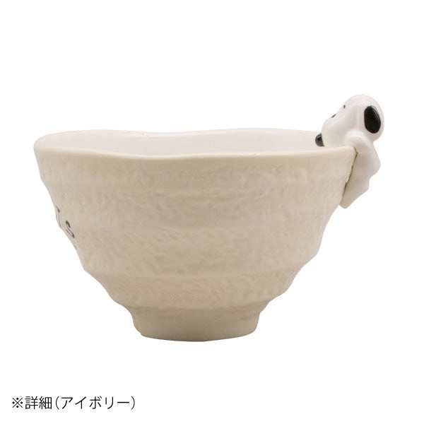 mc.立體史努比趴杯緣陶瓷飯碗 