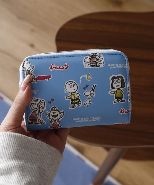 PEANUTS 史努比 塗鴉系列票卡零錢包 