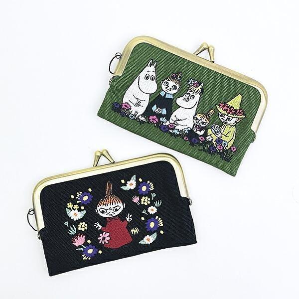 MOOMIN 迷你刺繡口金長夾 