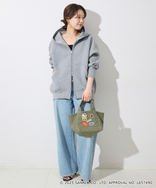 Hello Kitty × SLOBE IENA 聯名刺繡貼布托特包 