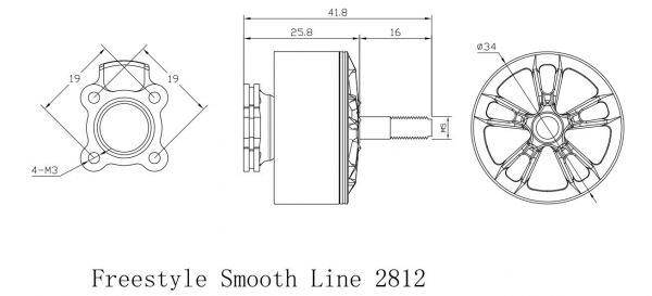 Xnova Smooth Line 2812-900KV-1PC XNOVA,2812,HEAVY LIFT MOTOR,1100KV,2812-1100