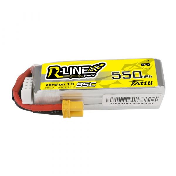 Tattu R-Line 550mAh 11.1V 95C 3S1P Lipo With XT30 電池,無人機,格氏,550mAh,Rline,3S1P,7.4v,tattu,ace,xt30,