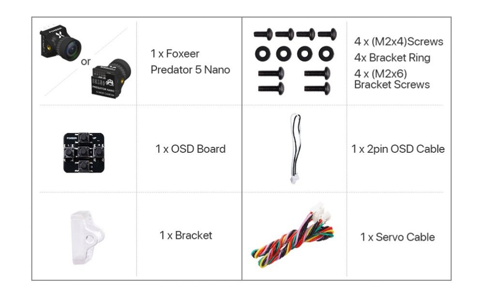 Foxeer PREDATOR 5 NANO 1.7mm_black Foxeer 、PREDATOR、V 5 、NANO、 1.7mm、black